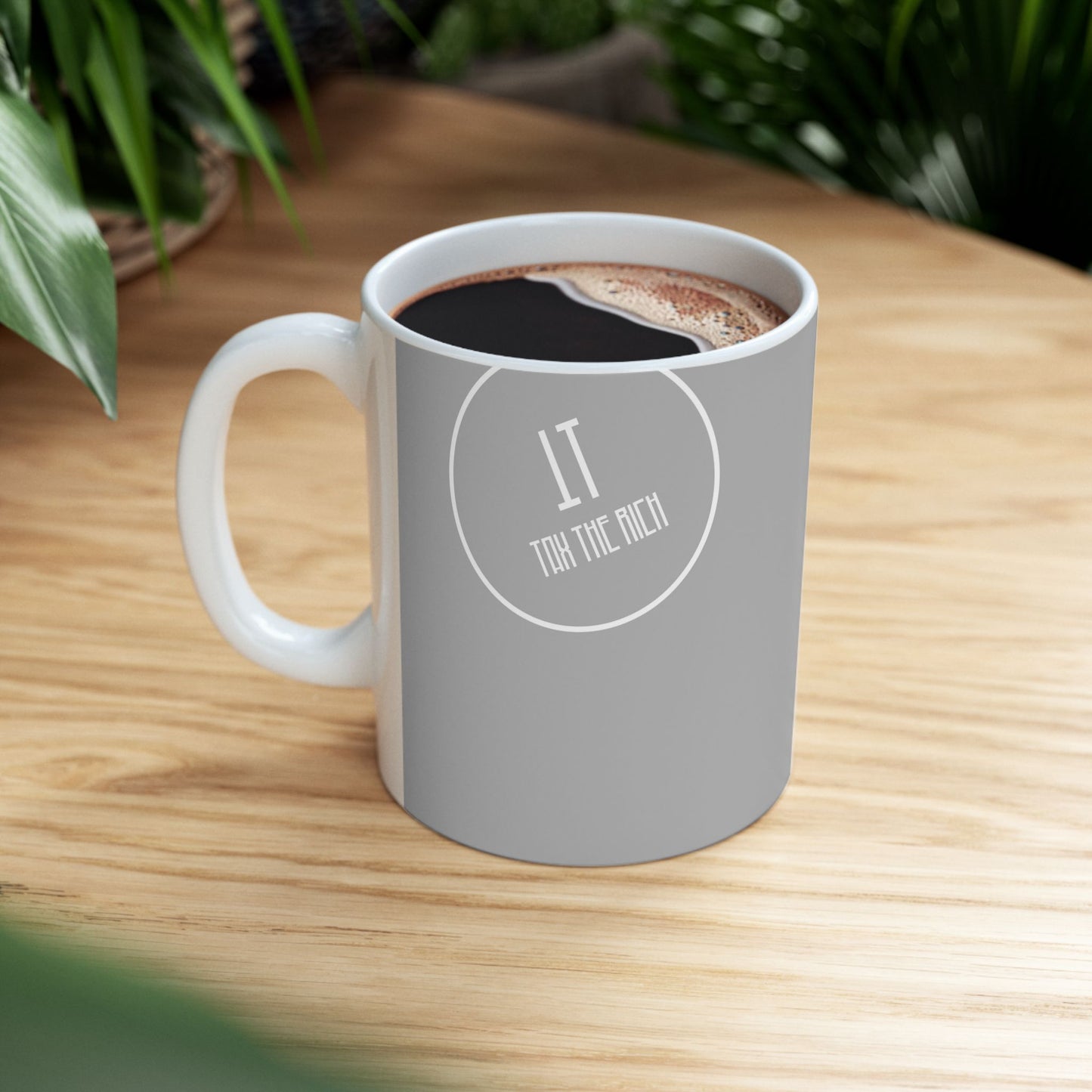 Ceramic Coffee Mug (Light Grey)- Perfect Gift for Any Occasion