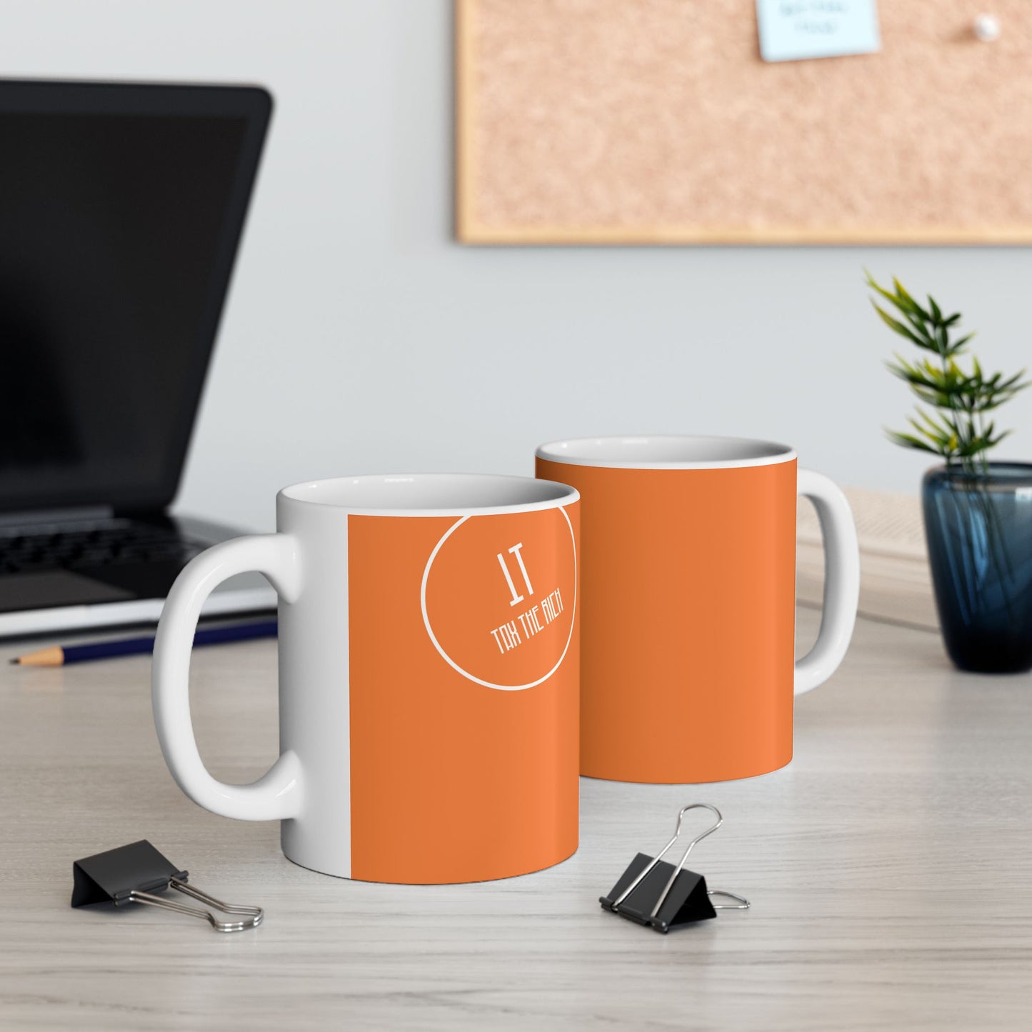 Ceramic Coffee Mug (Orange)- Perfect Gift for Any Occasion